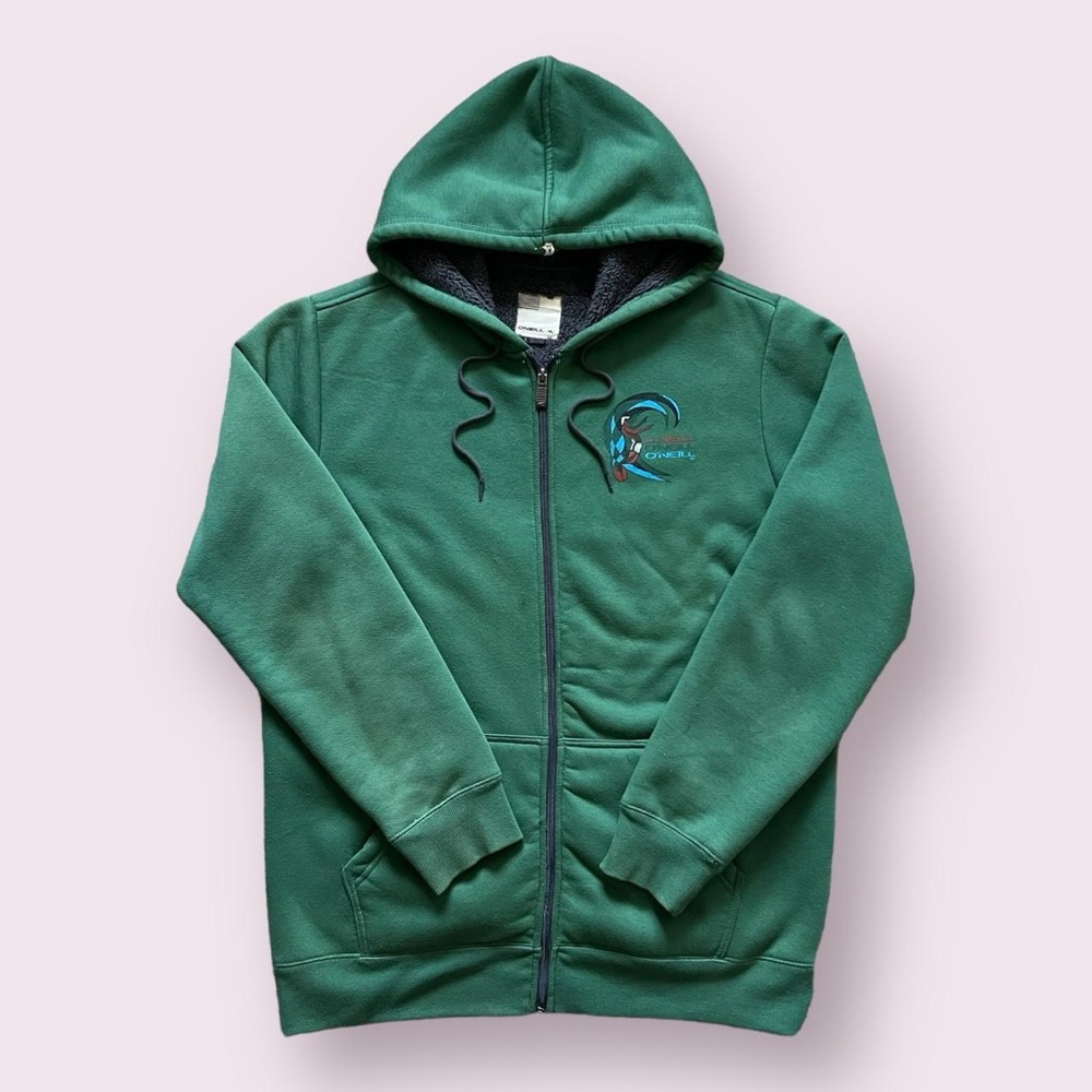 Vintage O’Neill Zip-Up Hoodie - Green